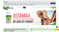 Desktop Screenshot of greenleaves-vitamins.de